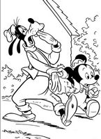 kolorowanki Goofy do wydruku malowanka Disney numer 20